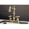 image:imageKingston Brass KB1492BEX 4 Centerset bar Faucet Polished Brass 434 In Spout ReachPolished Chrome