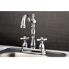 image:imageKingston Brass KB1492BEX 4 Centerset bar Faucet Polished Brass 434 In Spout ReachPolished Chrome