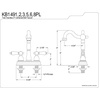 image:imageKingston Brass KB1495PL Bar Faucet Without PopUp Rod 434 inch in Spout Reach Oil Rubbed BronzeAntique Brass