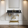 image:imageKingston Brass KB1972AX Heritage Widespread Lavatory Faucet Polished Brass 8Inch Adjustable CenterPolished Brass