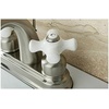 image:imageKingston Brass KB5611PX Restoration 4Inch Centerset Lavatory Faucet Polished ChromeBrushed Nickel