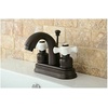 image:imageKingston Brass KB5611PX Restoration 4Inch Centerset Lavatory Faucet Polished ChromeOil Rubbed Bronze