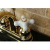 image:imageKingston Brass KB5611PX Restoration 4Inch Centerset Lavatory Faucet Polished ChromePolished Brass