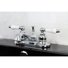 image:imageKingston Brass KB602B Teapot Faucet with Metal Cross Handle amp PopUp Polished Brass 4 InchPolished Chrome