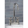 image:imageKingston Brass KB8496DX Concord TwoHandle 2Hole Deck Mount Bar Faucet in Polished Nickel