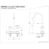 image:imageKingston Brass KB8496DX Concord TwoHandle 2Hole Deck Mount Bar Faucet in Polished Nickel