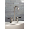 image:imageKingston Brass KB8497DKL Kaiser TwoHandle 2Hole Deck Mount Bar Faucet in Brushed BrassBrushed Nickel