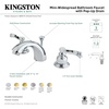 image:imageKingston Brass KB8952FL Royale Mini Widespread Bathroom Faucet with Brass PopUp Drain Polished BrassNickel