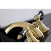 image:imageKingston Brass KB956AKLPN Duchess Widespread Bathroom Faucet with Plastic PopUp Polished NickelBrushed Brass