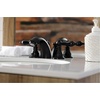 image:imageKingston Brass KB956AKLPN Duchess Widespread Bathroom Faucet with Plastic PopUp Polished NickelMatte Black