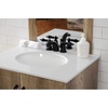image:imageKingston Brass KB956AKLPN Duchess Widespread Bathroom Faucet with Plastic PopUp Polished NickelMatte Black