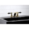image:imageKingston Brass KB956AKLPN Duchess Widespread Bathroom Faucet with Plastic PopUp Polished NickelPolished Brass