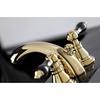 image:imageKingston Brass KB956AKLPN Duchess Widespread Bathroom Faucet with Plastic PopUp Polished NickelPolished Brass