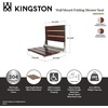 image:imageKingston Brass KBSS16158 Soutien 3Slat Shower Seat Dark WoodBrushed Nickle