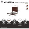 image:imageKingston Brass KBSS16161 Soutien 2Slat Shower Seat Dark WoodPolished Chrome