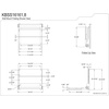 image:imageKingston Brass KBSS16168 Soutien 2Slat Shower Seat Dark WoodBrushed Nickle