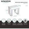 image:imageKingston Brass KBSSA171416 Descanso Solid Surface Bathroom Stool Matte White