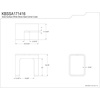 image:imageKingston Brass KBSSA171416 Descanso Solid Surface Bathroom Stool Matte White