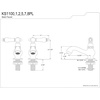 image:imageKingston Brass KS1108PL Heritage Classic Basin Faucet Porcelain Lever Handle Brushed NickelPolished Chrome