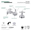 image:imageKingston Brass KS1166BX 8 in Widespread Bathroom Faucet Polished NickelPolished Chrome