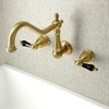 image:imageKingston Brass KS1288PKL Duchess Wall Mount Kitchen Faucet Brushed NickelBrushed Brass