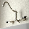 image:imageKingston Brass KS1288PKL Duchess Wall Mount Kitchen Faucet Brushed NickelBrushed Nickel