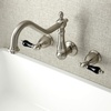 image:imageKingston Brass KS1288PKL Duchess Wall Mount Kitchen Faucet Brushed NickelBrushed Nickel