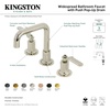 image:imageKingston Brass KS142KLPN Whitaker Widespread Bathroom Faucet with Push PopUp Polished NickelPolished Nickel