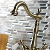 image:imageKingston Brass KS1493PL Vessel Sink Faucet Antique BrassAntique Brass