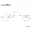 image:imageKingston Brass KS200C TwoHandle Adjustable Center Wall Mount Kitchen Faucet Polished ChromePolished Chrome