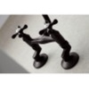 image:imageKingston Brass KS213PN Kingston Two Handle Wall Mount Kitchen Faucet Polished NickelAntique Brass