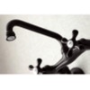 image:imageKingston Brass KS213PN Kingston Two Handle Wall Mount Kitchen Faucet Polished NickelAntique Brass