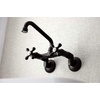 image:imageKingston Brass KS213PN Kingston Two Handle Wall Mount Kitchen Faucet Polished NickelOil Rubbed Bronze