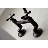 image:imageKingston Brass KS213PN Kingston Two Handle Wall Mount Kitchen Faucet Polished NickelOil Rubbed Bronze