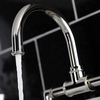 image:imageKingston Brass KS2170RX Belknap Industrial Style Wheel Handle Bridge Bathroom Faucet with PopUp Drain Matte BlackPolished Nickel