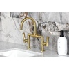 image:imageKingston Brass KS2176TKL Bridge Bathroom Faucet with Brass PopUp Polished NickelBrushed Brass