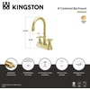 image:imageKingston Brass KS2492AX Victorian TwoHandle 2Hole Deck Mount Bar Faucet in Polished BrassPolished Brass