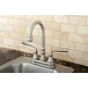image:imageKingston Brass KS2492ZL Silver Sage TwoHandle 2Hole Deck Mount Bar Faucet in Polished BrassBrushed Nickel
