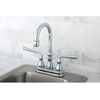 image:imageKingston Brass KS2492ZL Silver Sage TwoHandle 2Hole Deck Mount Bar Faucet in Polished BrassPolished Chrome