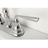 image:imageKingston Brass KS2492ZL Silver Sage TwoHandle 2Hole Deck Mount Bar Faucet in Polished BrassPolished Chrome