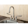 image:imageKingston Brass KS2492ZL Silver Sage TwoHandle 2Hole Deck Mount Bar Faucet in Polished BrassPolished Chrome