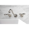 image:imageKingston Brass KS3126AX Vintage 2Handle Wall Mount Bathroom Faucet Polished NickelPolished Nickel