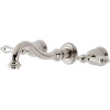 image:imageKingston Brass KS3126AX Vintage 2Handle Wall Mount Bathroom Faucet Polished NickelPolished Nickel