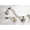 image:imageKingston Brass KS3126AX Vintage 2Handle Wall Mount Bathroom Faucet Polished NickelPolished Nickel