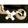 image:imageKingston Brass KS613SB 2Handle Wall Mount Kitchen Faucet Brushed Brass 694 x 488 x 275Brushed Brass