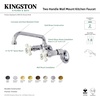 image:imageKingston Brass KS613SB 2Handle Wall Mount Kitchen Faucet Brushed Brass 694 x 488 x 275Oil Rubbed Bronze