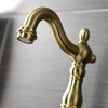 image:imageKingston Brass KS7973TX French Country Bridge Bathroom Faucet with Brass PopUp Antique BrassBrushed Brass