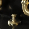 image:imageKingston Brass KS7973TX French Country Bridge Bathroom Faucet with Brass PopUp Antique BrassBrushed Brass