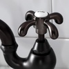 image:imageKingston Brass KS7973TX French Country Bridge Bathroom Faucet with Brass PopUp Antique BrassOil Rubbed Bronze