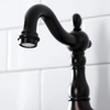image:imageKingston Brass KS7973TX French Country Bridge Bathroom Faucet with Brass PopUp Antique BrassOil Rubbed Bronze
